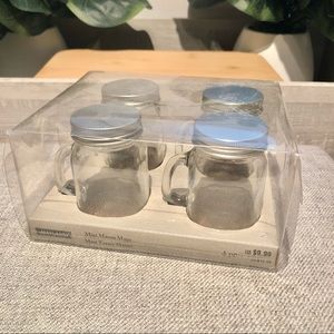 NWT Ashland Mini Mason Mugs (Set of 4)